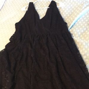 Torrid Size 4 Black Lace Hi Low Dress